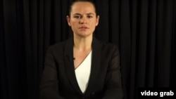 Բելառուսի նախագահի նախկին թեկնածու Սվետլանա Տիխանովսկայա, 19-ը օգոստոսի, 2020թ.