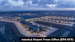 TURKEY -- A general view over of Istanbul airrport, April 5, 2019