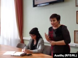 Рәмзия Габбасова чыгыш ясый