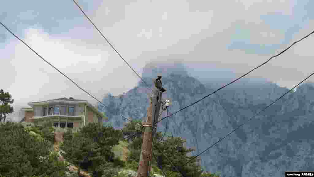 Ay-Petri üzerinde kene bulutlar toplana&nbsp;