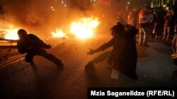 Протесты в Тбилиси после заявления Ираклий Кобахидзе о приостановке евроинтеграции