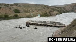 13-августта кыйраган “Куюш” көпүрөсү.