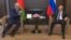 Аляксандар Лукашэнка і Ўладзімір Пуцін на сустрэчы ў Сочы 14 верасьня 2020