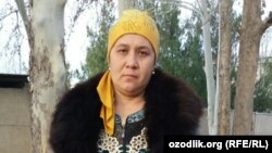 Избитая фермером Феруза Убайдуллаева. 