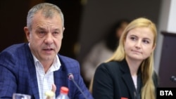 Изпълняващият длъжността директор на БНТ Емил Кошлуков и председателката на СЕМ Симона Велева