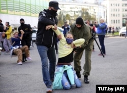A photo made by a Tut.by journalist during anti-government protests in September 2020. The Belarusian website reached a large international audience during the violent police crackdowns.