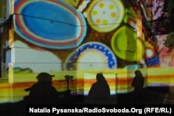 Відеовізерунки на будівлі Старої бібліотеки