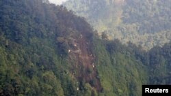 Место крушения Sukhoi Superjet-100