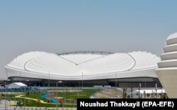 Вигляд стадіону Аль-Вакра в Катарі, збудованому для Чемпіонату світу з футболу 2022 року