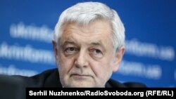 Посол Польщі Ян Пєкло під час прес-конференції. Київ, 17 квітня 2018 року