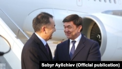 Бакытжан Сагынтаев менен кыргыз өкмөт башчысы Мухаммедкалый Абылгазиев
