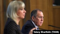 Марія Захарова і Сергій Лаврорв