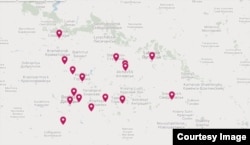 Населені пункти, в яких зафіксовано випадки гендерно обумовленого насильства