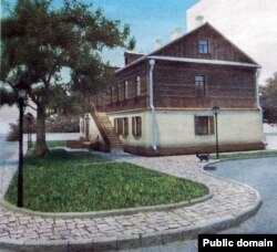 Аднаўленьне зьнешняга выгляду дома, дзе нарадзіўся Максім Багдановіч