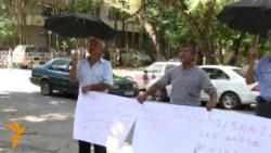 Ўзбекистоннинг Қирғизистондаги элчихонаси олдида пикет