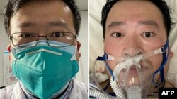 دو تصویر از دکتر لی ون لیانگ که دولت چین او را به خاطر هشدارهایش درباره ویروس کرونا توبیخ کرده بود