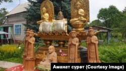 Буддисттерге таандык эстелик. Кыргызстан.