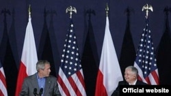 کنفرانس خبری ماه ژوئن روسای جمهوری لهستان و آمریکا