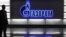 Russia -- A Gazprom logo at its Energy House in Moscow, 16Jun2009