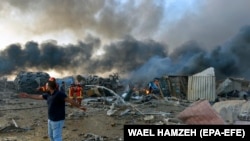 Բեյրութի նավահանգիստը պայթյուններից հետո, 4 օգոստոսի, 2020թ.