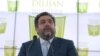 Armenia - Russian-Armenian tycoon Ruben Vardanian speaks at the launch of the construction of an international school in Dilijan in April 2010.