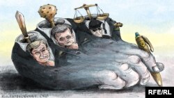 Політична карикатура. Автор Олексій Кустовський