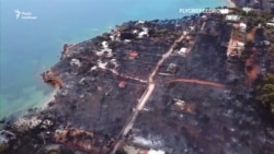 Наслідки лісових пожеж у Греції зняли з дрона