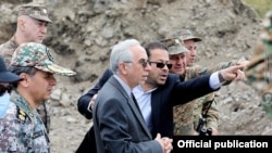 Armenia - Iranian Ambassador Abbas Badakhshan Zohouri visits a section of the Armenian-Azerbaijani border in Gegharkunik province, August 3, 2021.