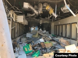 Стан одного з торгових центрів після окупації міста російськими військами, 2022 рік