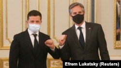 Ուկրաինայի նախագահ Վլադիմիր Զելենսկին ընդունում է ԱՄՆ պետքարտուղար Էնթոնի Բլինքենին, Կիև, 6-ը մայիսի, 2021թ.
