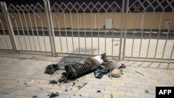 Обломки иранской ракеты, перехваченной над Катаром