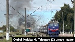 Наслідки російського удару по залізниці у Шостці на Сумщині, 4 жовтня 2025 року