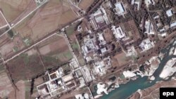 نمایی از تاسیسات غنی سازی اورانیوم یونگ بیون در کره شمالی