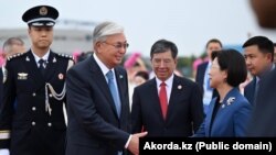 Қазақстан президенті Қасым-Жомарт Тоқаев Қытайға барған сәт. 30 тамыз 2025 жыл.