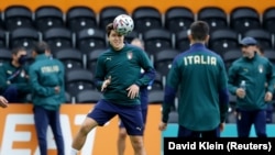 Италия командасынын машыгуусу.