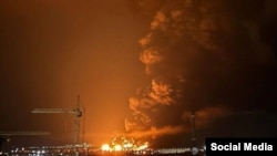 Атака безпілотників на нафтовий термінал у Феодосії. Крим, 13 жовтня 2025 року