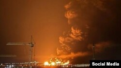 Armenia-Drone attack on an oil terminal in Feodosia, Crimea, Oct 13, 2025