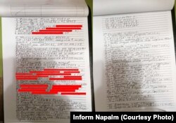 Список вилучених речей під час обшуку в Дениса Івашина