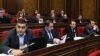 Депутаты неправящих партий во время заседания Национального Собрания Армении (архив)
