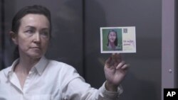 Ռուսաստան - «Ազատության» լրագրող Ալսու Կուրմաշևան Մոսկվայի դատարանում, 1-ը ապրիլի, 2024թ.