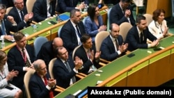 Маҷмаи умумии СММ. Акс аз дафтари матбуоти президенти Қазоқистон