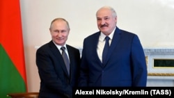 Ruski predsjednik i bjeloruski autoritarni vladar Aleksandar Lukašenko, Sankt Peterburg (13. juli 2021.)