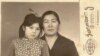 Adalat Orozbekova and granddaughter Elmira. 1965.