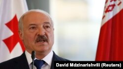 Александр Лукашенко во время визита в Грузию, 22 марта 2018 г.