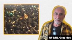 Задержание Ратиани 29 ноября 2024 года, коллаж