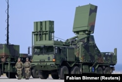 Нямецкая сыстэма супрацьпаветранай абароны IRIS-T на базе бундэсвэру, верасень 2024 году