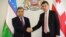  Грузия Иқтисодиёт ва тараққиёт вазирлиги бошлиғи Георгий Гахария ва Олий Мажлис Сенати раиси Содиқ Сафоев
