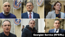 Кандидаты от объединенной оппозиции: Ника Мелиа, Шалва Нателашвили, Элене Хоштария, Шалва Шавгулидзе, Леван Хабеишвили и Георгий Вашадзе