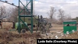 Российские военные установили у села наблюдательный пост с вышкой