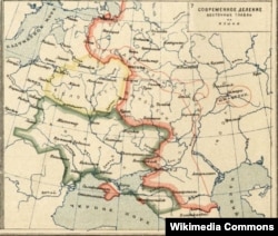 На мапі подані дані про українське населення Кубані у відсотках до всього населення Кубані за переписом 1926 року. Атлас К. Кудряшова. Москва, 1928 рік